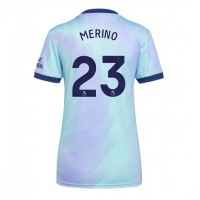 Camiseta Arsenal Mikel Merino #23 Tercera Equipación Replica 2024-25 para mujer mangas cortas